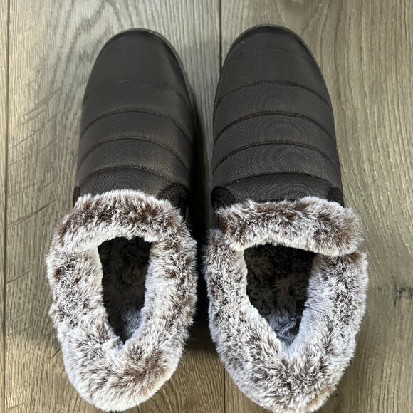 Minnetonka Timpson Twin Gore Nylon Faux Fur Collar Booties Size 9 - Picture 3 of 7